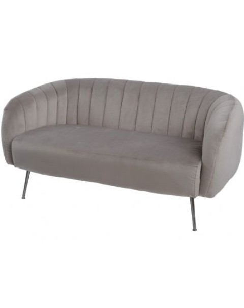  Libra Bardolino Green Velvet Pleated Two Seater Sofa